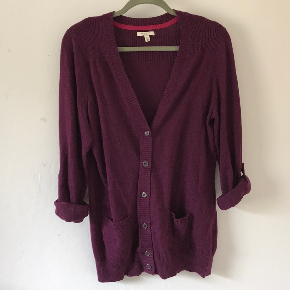Purple Cardigan